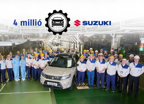 4 мільйони автомобілів SUZUKI виготовлено на заводі в Угорщині